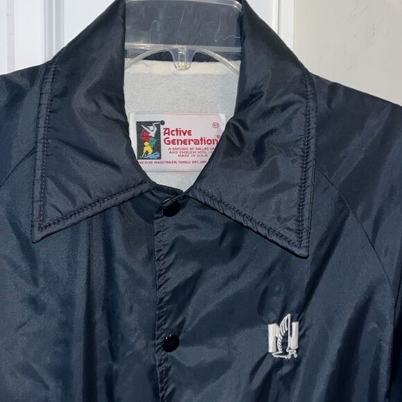Vintage USA Nationwide Insurance Retro Snap Nylon Coaches Jacket Peyton Manning - Picture 3 of 4